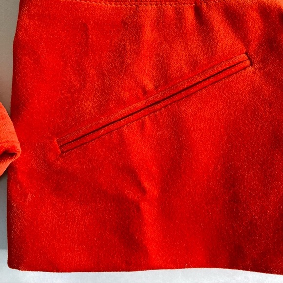 Talbots Velvet Three Button Peplum Blazer Jacket Burnt Orange (Size 16P) NWOT - Picture 7 of 12